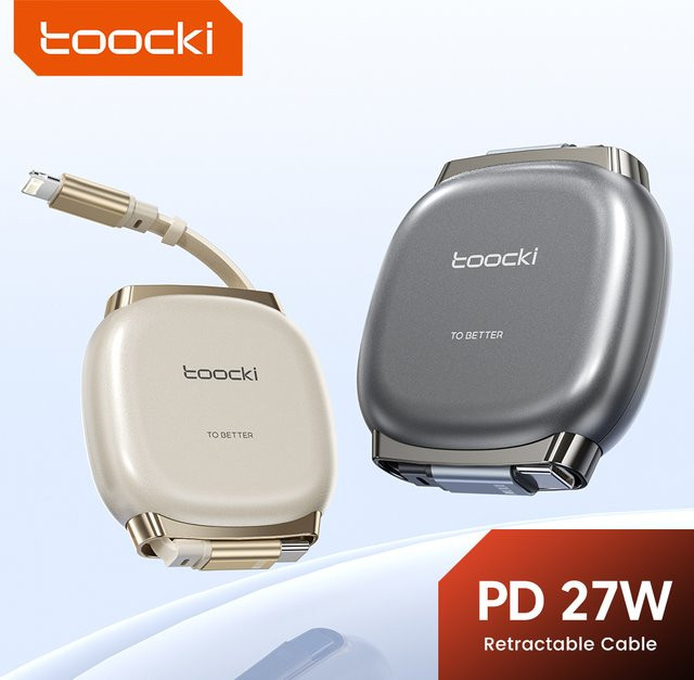 Toocki USB-C auf Lightning Kabel mit 27 W PD Schnellladefunktion für iPhone und iOS Geräte - Bild 1