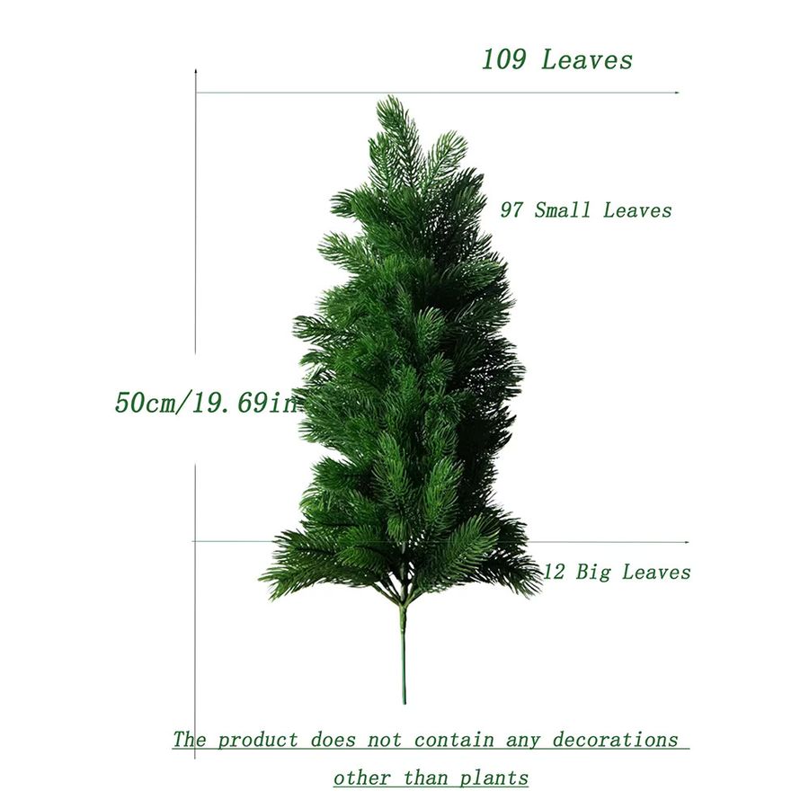 Künstlicher Weihnachtsbaum Kmitang Kiefer als Dekoration für Weihnachten und Neujahr, Höhe: 50-85 cm - Bild 3