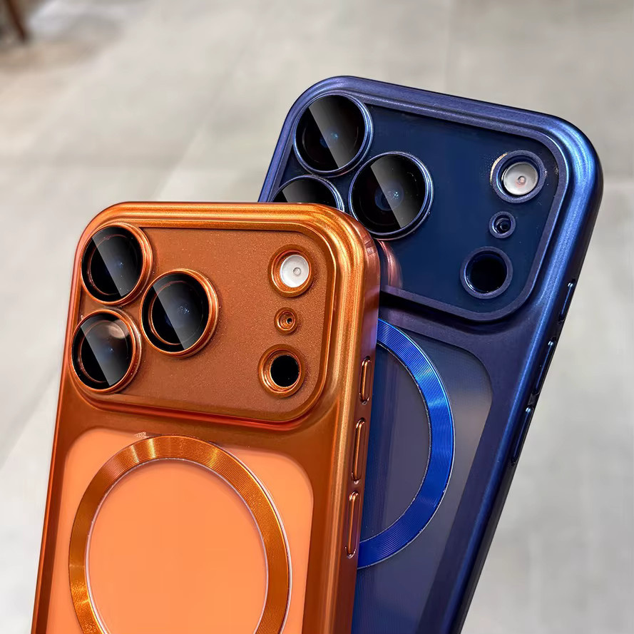 Apple Original MagSafe Schutzhülle für iPhone 17 Pro Max Air in Orange und Transparent mit weichem TPU-Kameraschutz - Bild 5