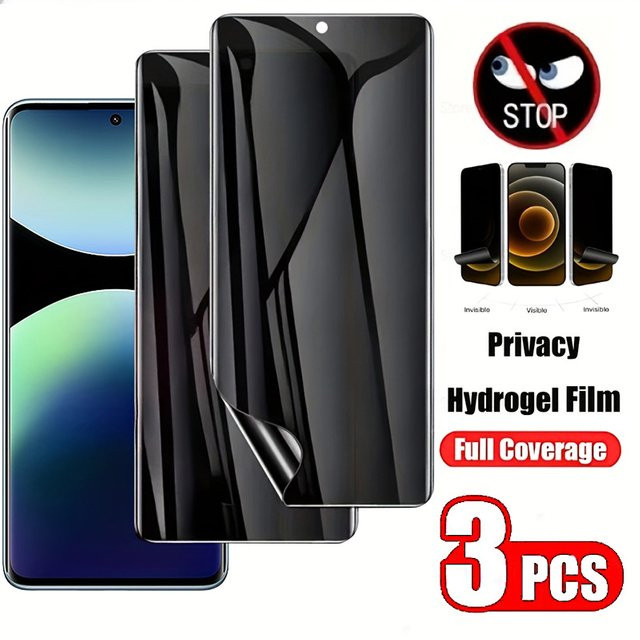 3er-Pack Vivo Hydrogel Anti-Spy Privatsphäre Displayschutz für Vivo Y36 Y36m Y36i Y53t Y55t Y56 Y77t Y78t Y78(t1) Y78m(t1) 5G - Bild 1