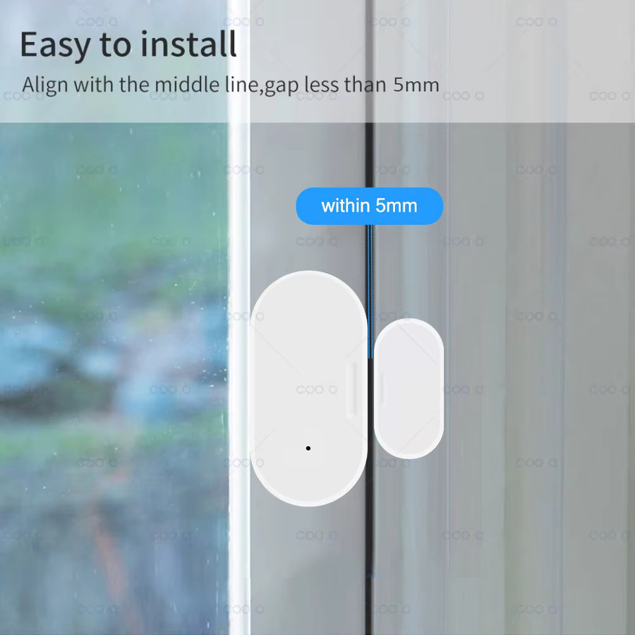 Ewelink Zigbee 3.0 Türsensor und Fensterkontakt in Weiß für Sicherheitsalarme, kompatibel mit Zigbee2MQTT und Home Assistant - Bild 3