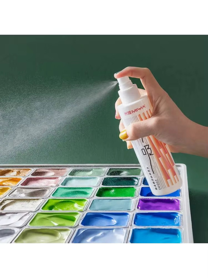 Feuchtigkeitsspendendes Anti-Riss-Spray für Gouache-Malerei, 100/200 ml - Bild 4