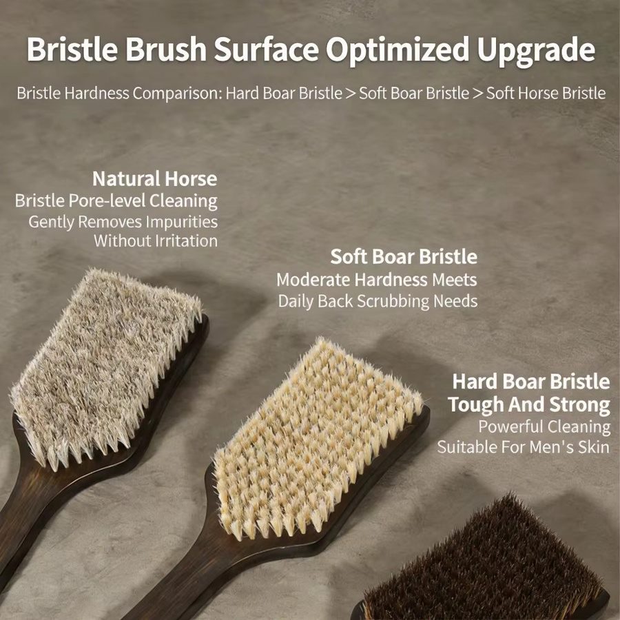 ZaMoSmile Rückenbürste, braun, Unisex - Bild 2