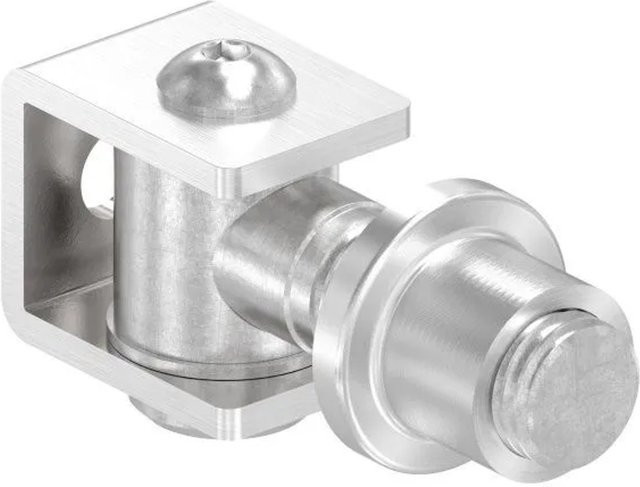 FeNau Torband aus Edelstahl V4A mit M16 Gewindehülse zum Einschweißen, Farbe: Silber, B/T/H: 180 x 180 x 140 mm - Bild 1