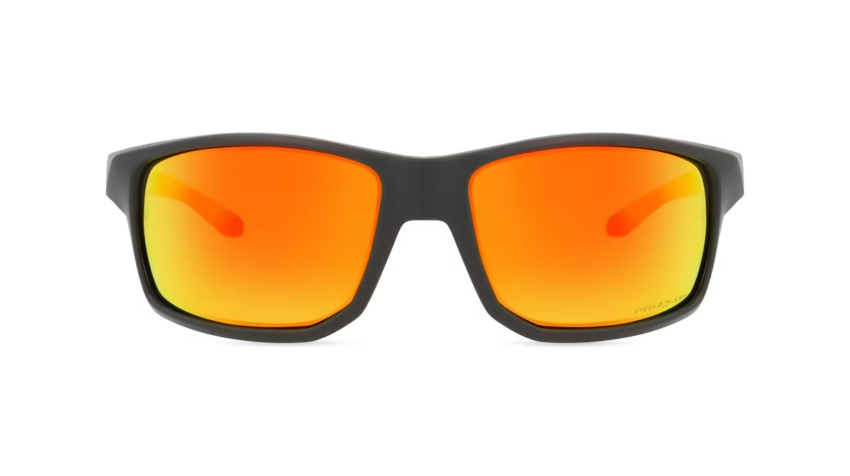 Oakley OO9470 Sonnenbrille, Vollrand, Quadratisch, Kunststoff, Herren, Schwarz, Orange - Bild 1