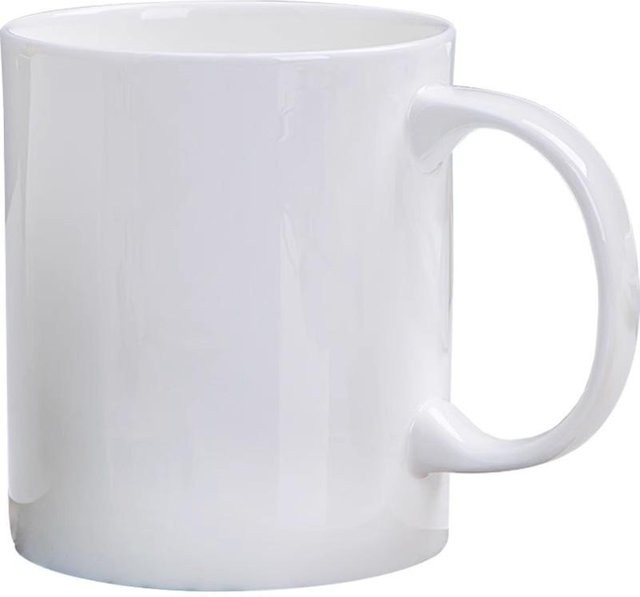 Simak Keramiktasse in Weiß mit großem Fassungsvermögen für Kaffee und Milch, 301-400 ml - Bild 1