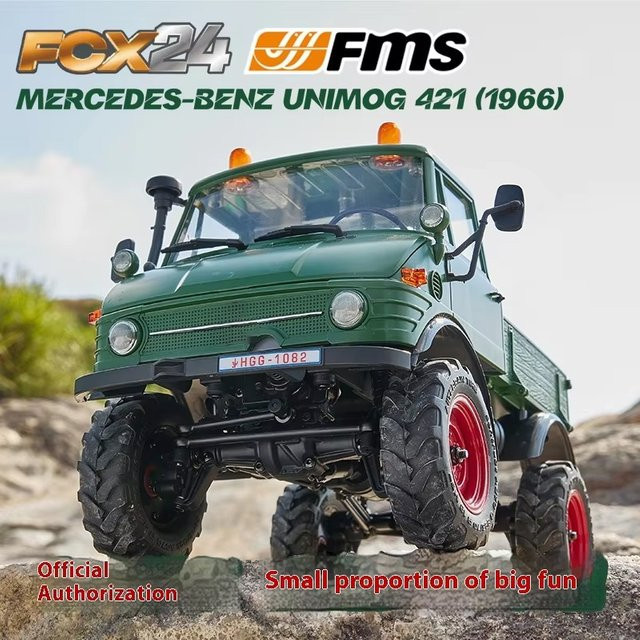 FMS Unimog Fcx Serie, RC Ferngesteuertes Elektrisches Simulations-Offroad-Kletterfahrzeugmodell, 1:24, ab 14 Jahren - Bild 1