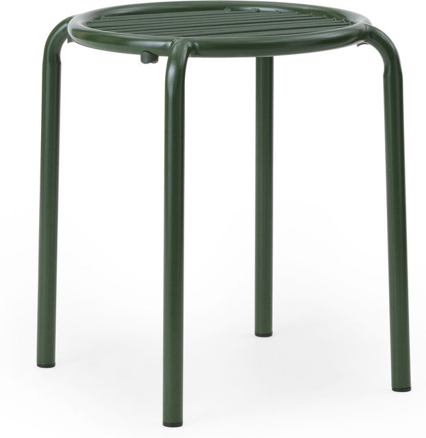 Normann Copenhagen Vig Outdoor Hocker aus pulverbeschichtetem Stahl in Grün - Bild 1