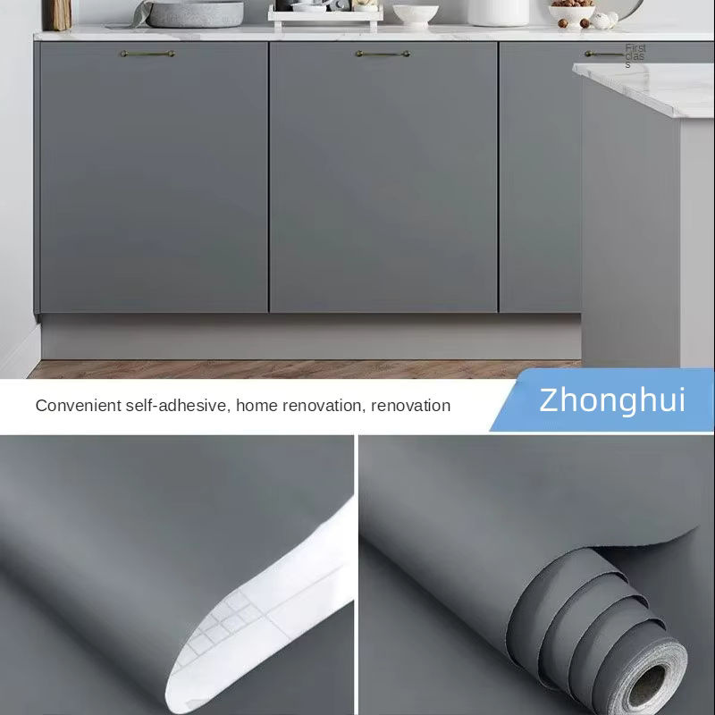 Selbstklebende Vinyl Wandtapete von ctzsoop in Grau, abziehbare PVC Raumdekoration für moderne Wände, Breite: 40 cm - Bild 2