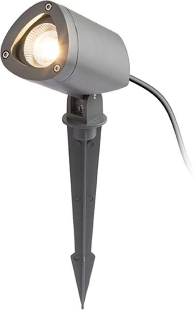 Rendl Außenleuchte Cosmo LED Bodenstrahler mit Erdspieß in Anthrazitgrau, 10 W, IP65, Warmweiß - Bild 1