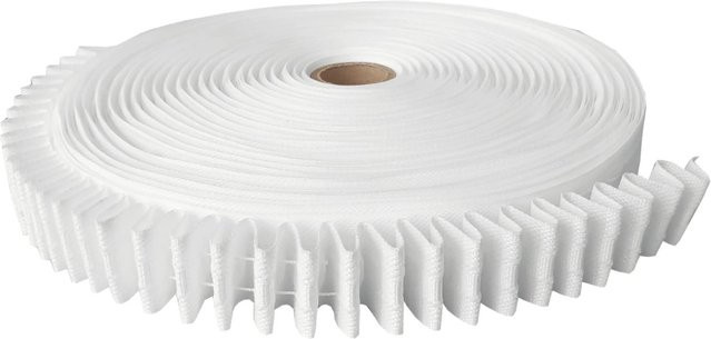 Bestlivings Gardinenband Universalband Weiß, Breite: 2,5 cm, Länge: 5 m - Bild 1