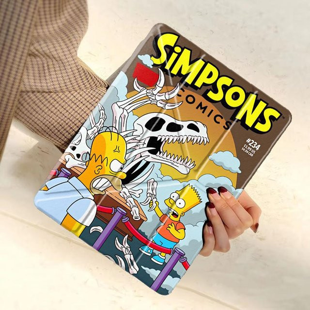 Simpsons Dinosaurier Schutzhülle mit Halterung für iPad Mini 6, iPad Pro und iPad Air in Multicolour - Bild 1