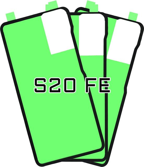 3er-Set Klebeband für die Batteriefachabdeckung passend für Samsung Galaxy S20 FE 5G SM-G781U - Bild 1