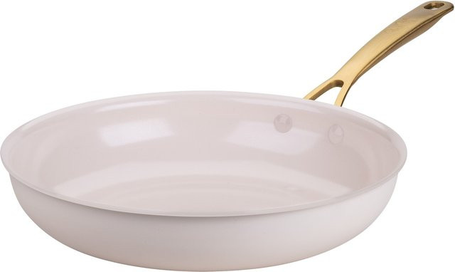 Fackelmann Pamela Reif Signature Bratpfanne aus Keramik und Aluminium in Beige, Gold und Weiß, Durchmesser: 28 cm - Bild 1