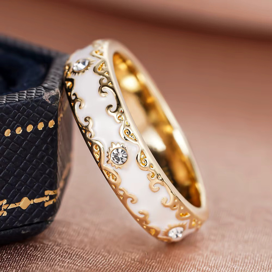 Huitan Ringe, Gold, Zirkonia, Damen - Bild 4