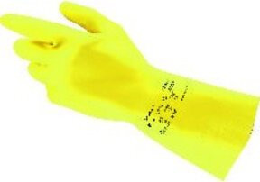 Ansell AlphaTec 87-190 Schutzhandschuhe aus Naturlatex in Gelb, Größe 6,5-7, nach EN 388 - Bild 1