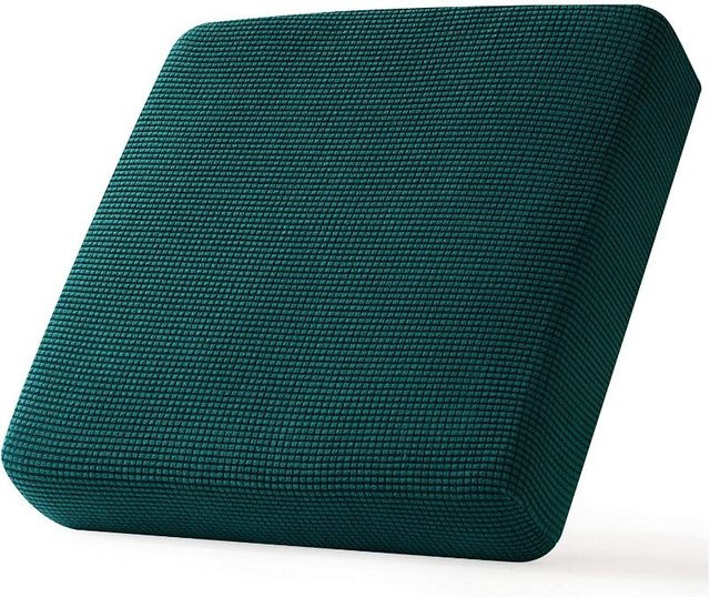 Wasserdichter Jacquard-Sofa-Kissenbezug aus elastischem Spandex für Ecksofas, Farbe: Dunkles Cyan/Petrol - Bild 1