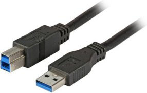 EFB-Elektronik USB 3.0 Verbindungskabel A-B in Schwarz, Länge: 3,0 m, K5236.3 - Bild 1