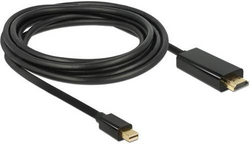 Delock Mini DisplayPort auf HDMI Anschlusskabel Schwarz 2m mit vergoldeten Steckkontakten - Bild 2