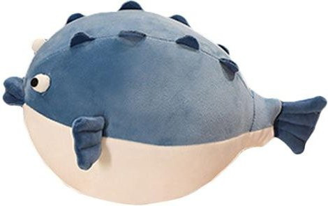 Blackhors Kugelfisch Krokodil Plüschtier, Blau - Bild 1