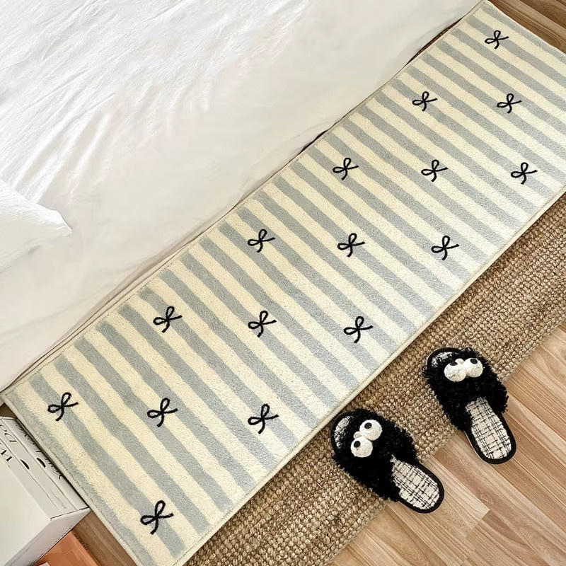 VIKAMA Kinderzimmer-Teppich in Grau, rutschfester und schmutzabweisender Bodenmatte im Kaschmirimitat-Design, Rechteckig, Breite: 160 cm, Tiefe: 60 cm - Bild 1