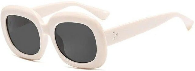 Dote Sonnenbrille, Rund, Vollrand, Kunststoff, Weiß, Damen - Bild 1