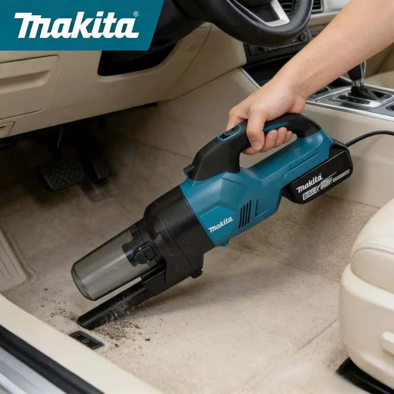 Makita Kabelloser Akku-Staubsauger für Zuhause und Auto, Blau - Bild 2