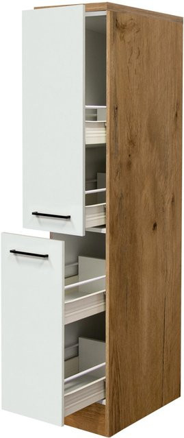 Flex-Well Apothekerschrank Avila in Magnolie Matt, B/H/T: 30 x 161 x 60 cm - Bild 1
