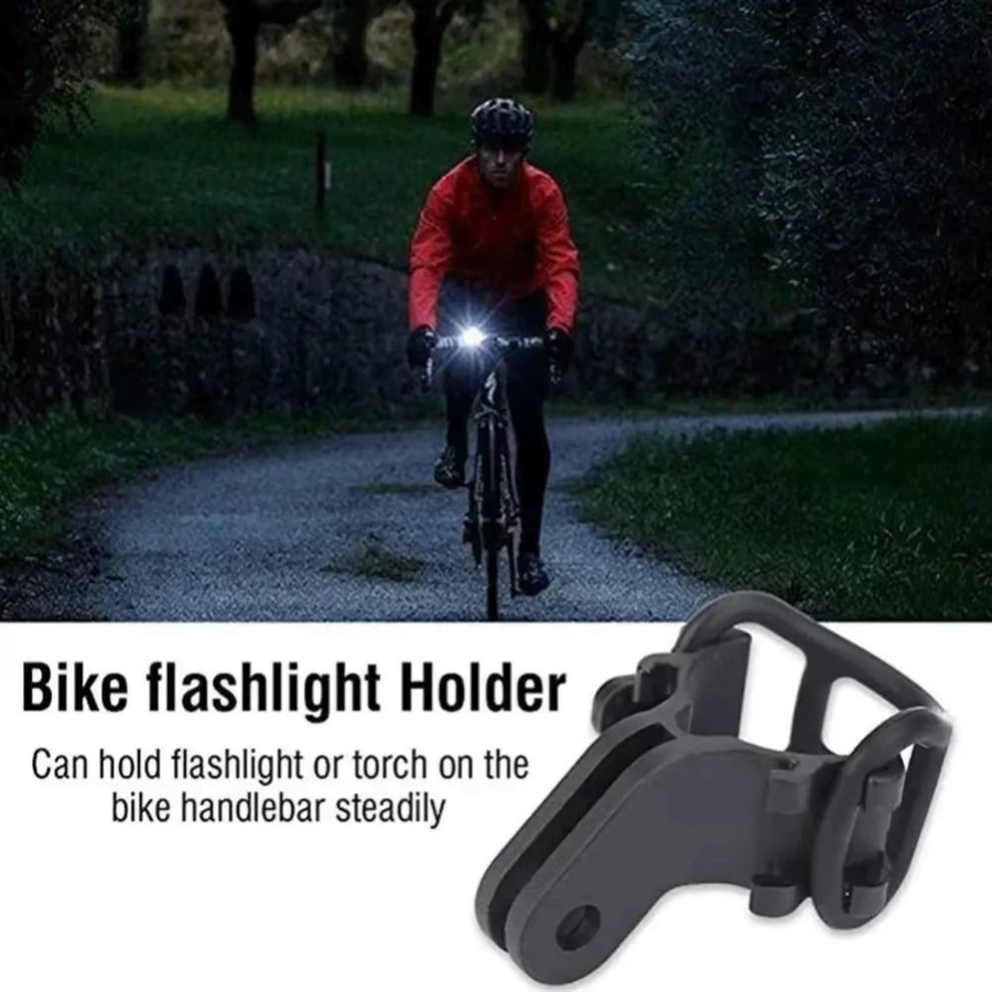 Verstellbare Fahrrad-Halterung in Schwarz für GoPro und Taschenlampen oder Kennzeichen - Bild 5