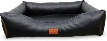 Petliving orthopädisches Hundebett Luke aus Kunstleder in Schwarz, XL, B: 110 cm, T: 80 cm, H: 25 cm - Bild 1