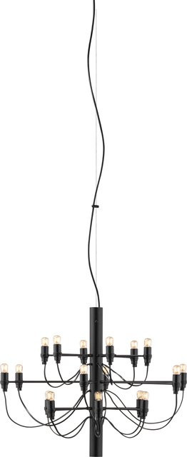 Flos 2097 18 Pendelleuchte in Schwarz mit transparenten Leuchtmitteln - Bild 1