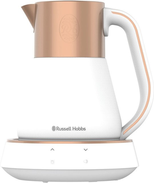 Russell Hobbs Calm Wasserkocher aus Glas in Weiß/Gold mit Touch-Display und Keep-Warm-Funktion, 1,7 l - Bild 1
