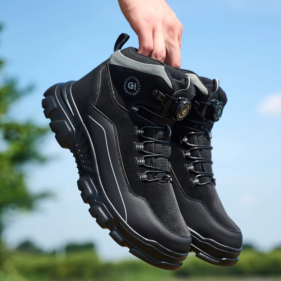 Kankeirr Sicherheitsstiefel für Herren in Schwarz mit Stahlkappe, wasserdicht und rutschfest - Bild 6