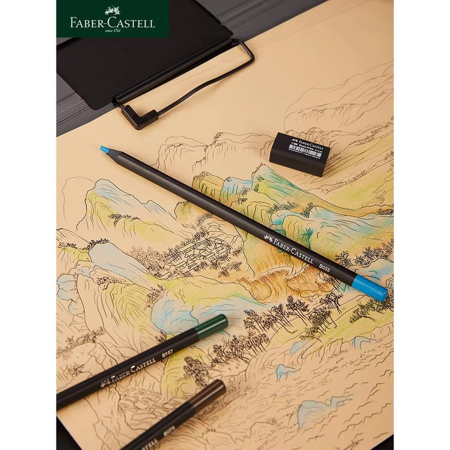 Faber Castell Black Edition Ölstifte in Dreiecksform, Premium-Kunstbedarf für Mal- und Zeichensets, Mehrfarbig - Bild 3