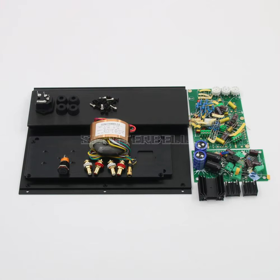 SENGTERBELLE HiFi DIY Bausatz EAR834 12AX7 Röhren-Phono-Verstärker für Moving Magnet MM RIAA Plattenspieler in Schwarz - Bild 4