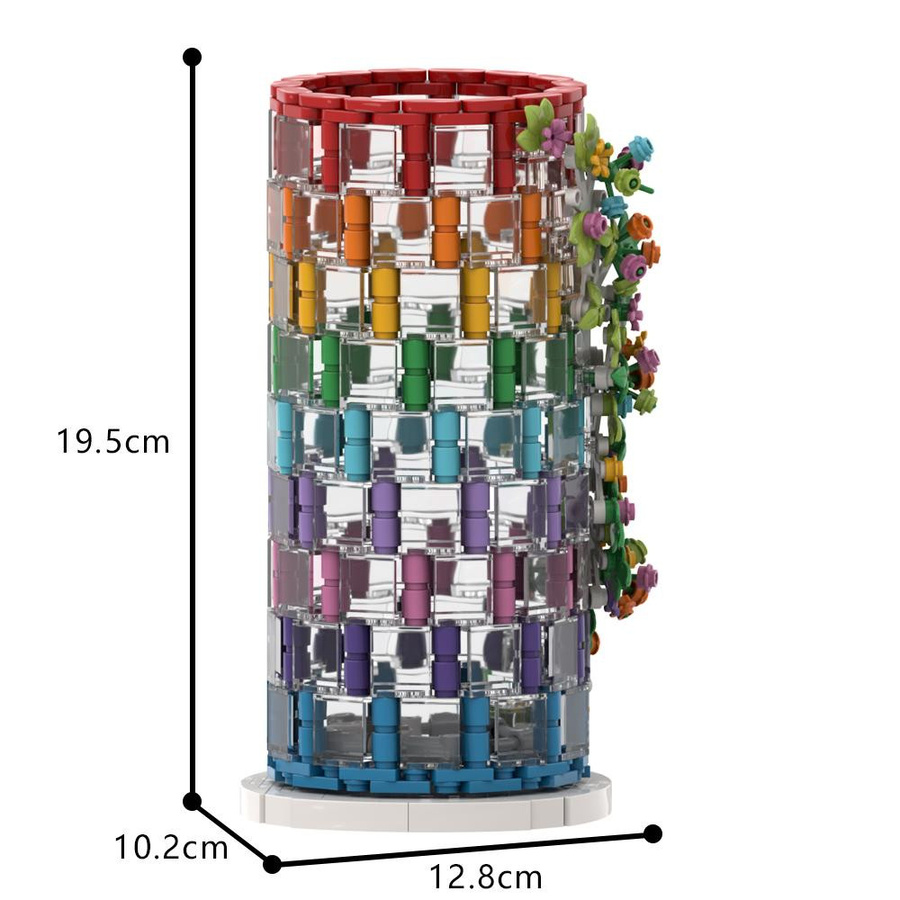 Gobricks Blumenstrauß Vase Bausteine Set Multicolor Lernspielzeug zur Dekoration - Bild 2