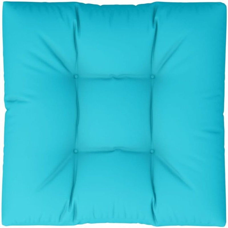 Vidaxl Palettenkissen quadratisch aus Stoff in Blau, B/T/H: 80 x 80 x 12 cm - Bild 1