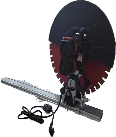 Elektrische Betonkreissäge 5500W mit 650mm Sägeblatt in Rot für Wand- und Nutfräsarbeiten - Bild 1