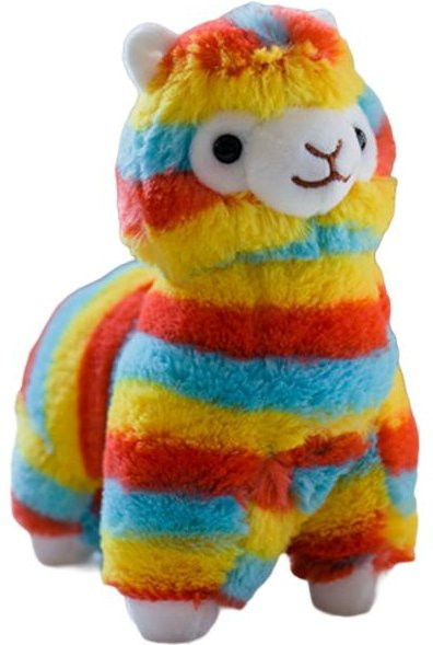 Yiran toy Alpaka Puppe Plüschtier, Regenbogenfarbe, 28cm, ab 14 Jahren - Bild 1