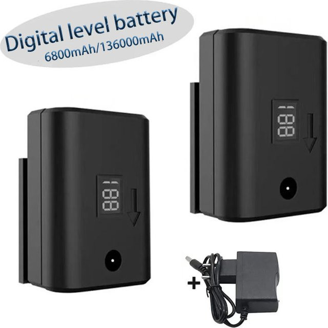 PURFIELD Digitaler Lithium-Polymer-Akku für Laser-Wasserwaage, Schwarz, 13600 mAh - Bild 1