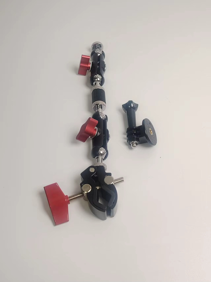 GoPro Metall-Krabbenklemme für Motorradlenker in Schwarz mit 360 Grad Beweglichkeit - Bild 2