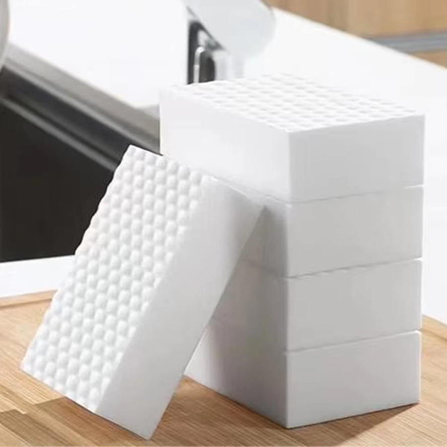 LIYIMENG Magischer Schmutz-Radiergummi-Schwamm in Grün und Weiß, multifunktionale Reinigungspads für Küche, Badezimmer und Wände, 2er-Pack - Bild 2