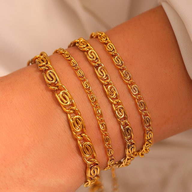 DGIDDK Armband Edelstahl, Gold, Damen - Bild 1