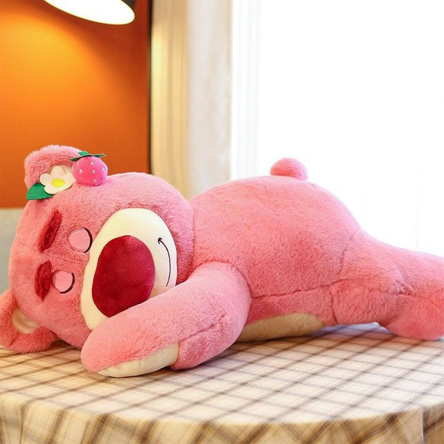 Bai Fen Bai dolls and toys Erdbeer Bär Puppe Plüschtier, rosa, 90cm - Bild 1