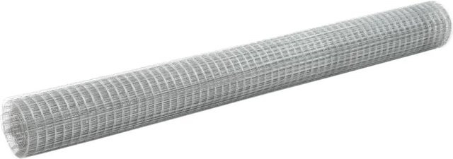 vidaXL Maschendraht aus verzinktem Stahl in Silber, Breite: 1,5 m, Länge: 10 m - Bild 1
