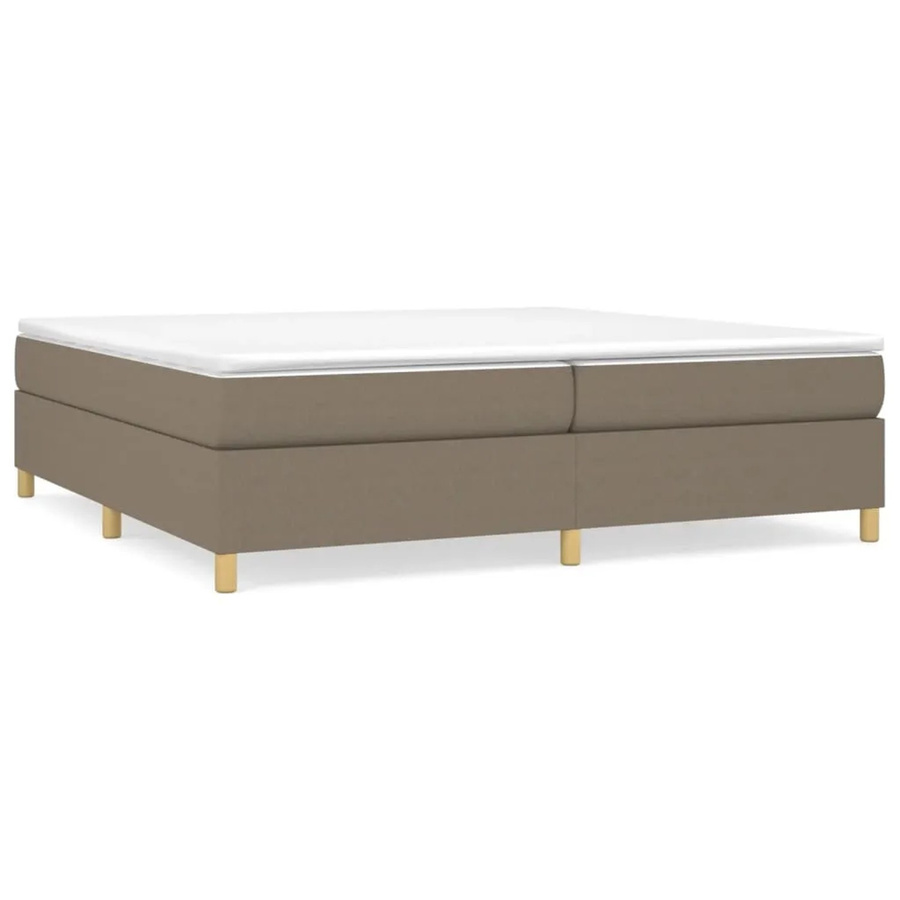vidaXL Boxspringbett in Taupe mit Stoffbezug, B/T: 200 x 200 cm - Bild 2