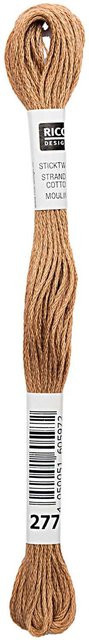 Rico Design Sticktwist aus Baumwolle, 8m, Braun - Bild 1