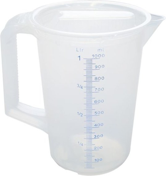 Schneider Messbecher mit Deckel, transparent, 1000 ml, Durchmesser: 11,7 cm, Höhe: 17 cm - Bild 1