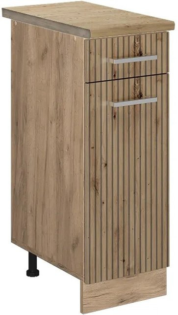 Vicco Küchenunterschrank R-Line Artisan-Eiche Goldkraft Eiche, Breite: 30 cm, Höhe: 81,6 cm, Tiefe: 60 cm - Bild 1