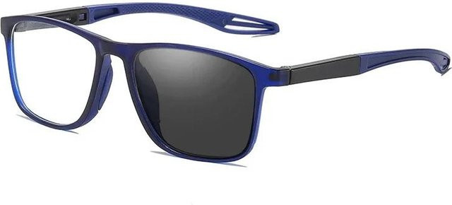 DIXSG Lesebrille, TR90, Vollrand, rechteckig, Unisex, black - Bild 1